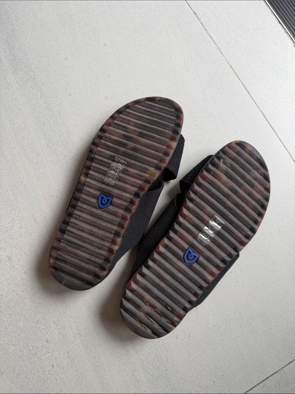Rothy's Black Crisscross Slide Sandals - Picture 4 of 5